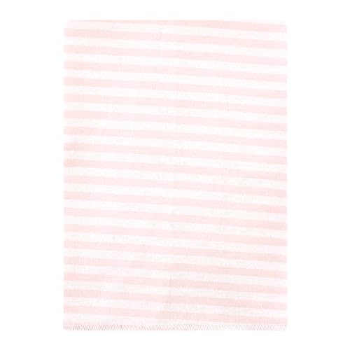 Image of Hudson Baby Unisex Baby Cotton Poly Flannel Burp Cloths Bundle, Pink Bows, One Size