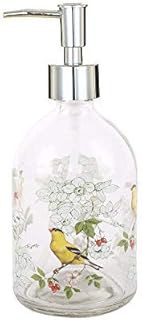 Sponsored Ad - Liquid Soap Dispenser with Plastic Pump Refillable Glass Bottle 17 oz.