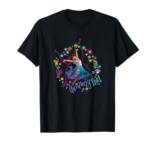 T-shirt Disney Encanto Mirabel rose avec papillon pour fille