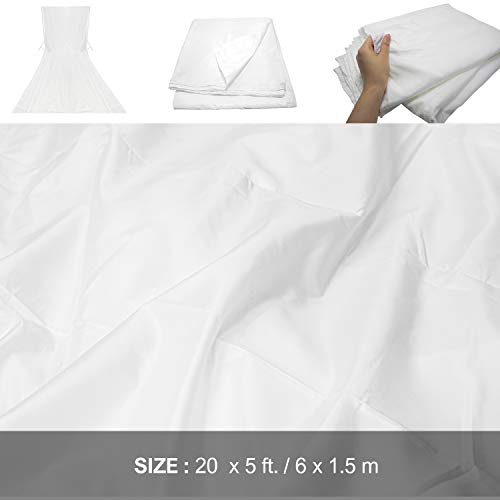 Limostudio (Large) 20 X 5 Feet / 6.1 X 1.52 Meters / 240 X 60 Inches Light Diffuser, Soft Nylon Silk Seamless White Diffusion Fabric, Diy Softbox Light Box Tent For Professional Photo Studio, Agg2514 #TOP7