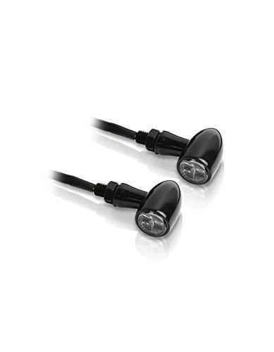 Clignotants V Parts LED en aluminium brossé et cabochon clair