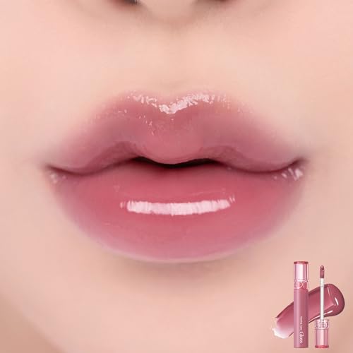 rom&nd GLASTING COLOR GLOSS 04 GRAPY WAY - K-Beauty Plumping Lip Gloss for Glassy Shine, Non-Sticky Hydration & Long-Lasting Vibrant Color | Universal Flattering Shade for All Skin Tones
