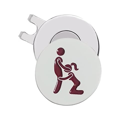 weilaike Magnetic Hat Clip with Funny Metal Golf Ball Marker,Unique Humorous Golf Accessories,Removable Attaches Easily to Golf Cap,Premium Golf Gift for Men and Women Cover