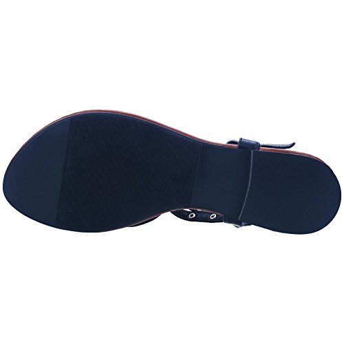 Sibba Sandali Bassi con T-Strap e Multi-Cinturino