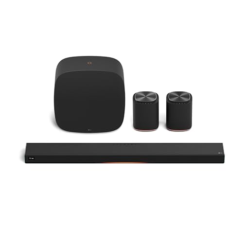 Image of LG Sound Suite Immersive Suite 5 Pro Wireless Bundle | H7 Soundbar + 2X M5 Wireless Dolby Atmos Speakers + W7 Wireless Subwoofer | 7.1.5 Ch, Dolby Atmos FlexConnect Apple Airplay (New 2026)