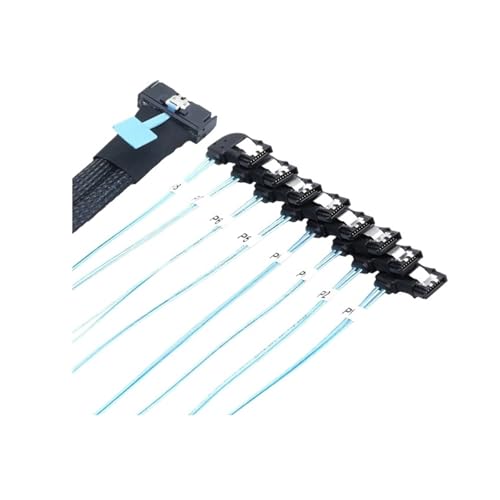 Adaptador MCIO 74P 8X 8I SFF-8654 PCI-E Ultraport Slimline 5.0 a SATA 7P 0.8M miniatura 2
