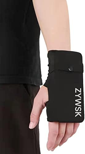 ZYWSK Wrist Cell Phone Holder for Running, Phone Armbands, Wrist Wallet for Men and Women, iPhone Armbands, Wrist Strap, Running Band for Workout, Outdoor, Sports, Small Items (M)