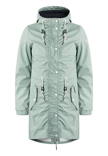 Schmuddelwedda Damen 3-in-1-Funktionsmantel, Rauchmint, L