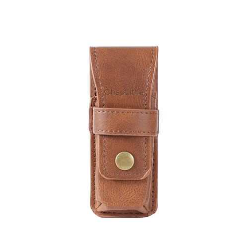 ChapLithe Premium Leather Sheath for Leatherman Rebar, Wingman, Sidekick, Rev,Free T2 T4, Multi-Tools Case.(Small)