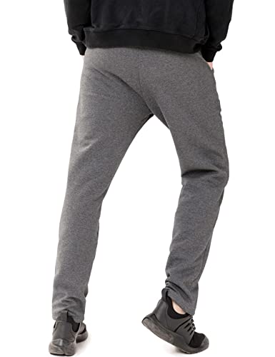 Flygo Men's Warm Fleece Pants Sherpa Lined Sweatpants Winter Active Track Joggers Pants(Rkgrey-L) #TOP3