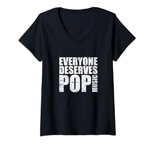 Todo el mundo merece estrellas cantantes de música pop Camiseta Cuello V