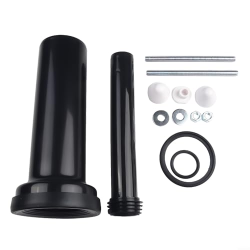 Hasaller Tuyau de raccordement pour réservoir de toilettes - Cadre de réservoir mural - Tuyaux de raccordement avec rallonge de tuyau de chasse d'eau