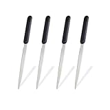4 Pcs Letter Opener, Stainless Steel Letter Opener Knife, Stainless Steel Hand Envelope Slitter, Stainless Steel Envelope Openers, Lightweight Mail Slitters Letter Knives, Office Letter Opener