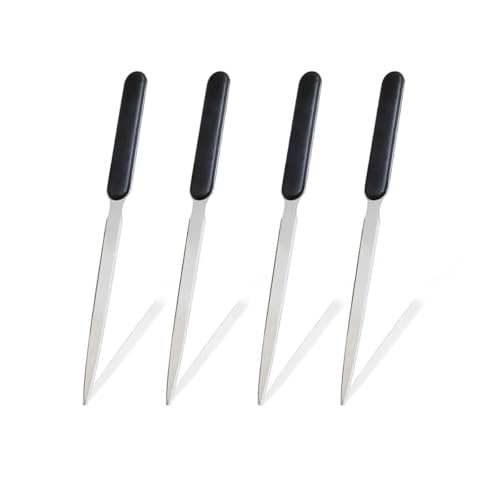 4 tagliacarte, coltello tagliacarte in acciaio inossidabile, taglierina per buste a mano in acciaio inossidabile, apribottiglie per buste in acciaio inossidabile, coltelli leggeri per lettere,