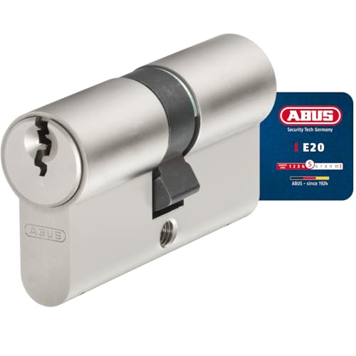 ABUS Profilzylinder E20NP 30/30 - Türschloss für Sicherheit an Haus- und Wohnungstüren - 2er Set - inkl. 3 Schlüssel - ABUS Sicherheitslevel 5