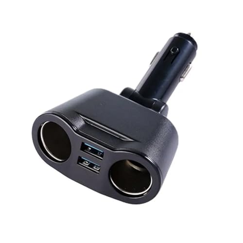 Cargador para coche con luz azul ideal para viajes largos y uso de DVR