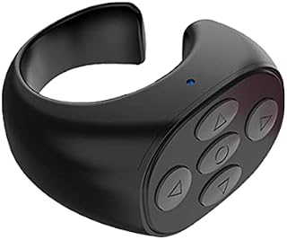 Remote Page Turner, Wireless Camera Remote Shutter, Fingertip Page Turner Bluetooths Remote Control Scrolling Rings, Scrolling Rings Rechargeable Camera Remote for Phones Tablets