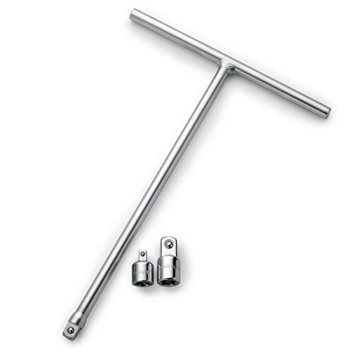 2 set llave T 3/8" mango largo con 2 adaptadores miniatura 2