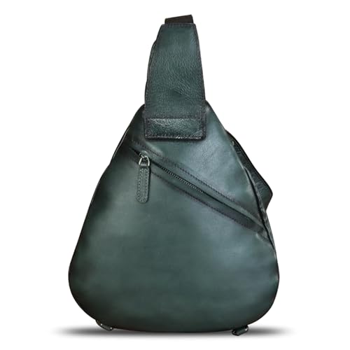 Genuine Leather Sling Bag for Men and Women Classical Real Leather Sling Backpack Purse Crossbody Bag for iPad Pro 11 inch3