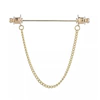 Amazon.co.jp: メンズブローチ 金属チェーンタッセルピンメンズシャツ