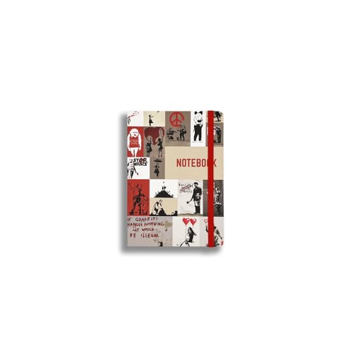 Carnet à rayures Street Art midi contre l'oubli de vos projets