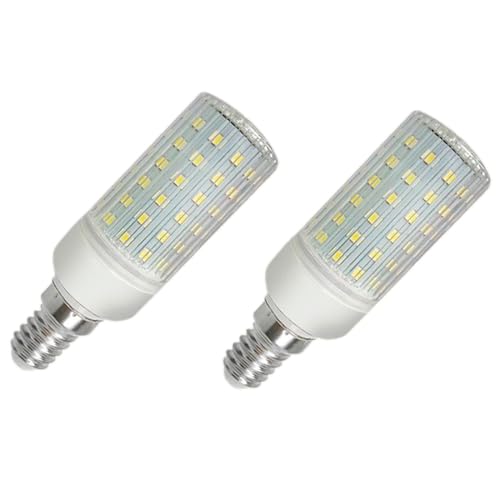 Acan Tradineur - Pack de 2 Bombillas LED, Modelo maíz, E14, 8W Equivalente a 80W, 640 lúmenes, 6400K, luz fría, eficiencia energética A+, 30000 Horas - 10 x 3 cm