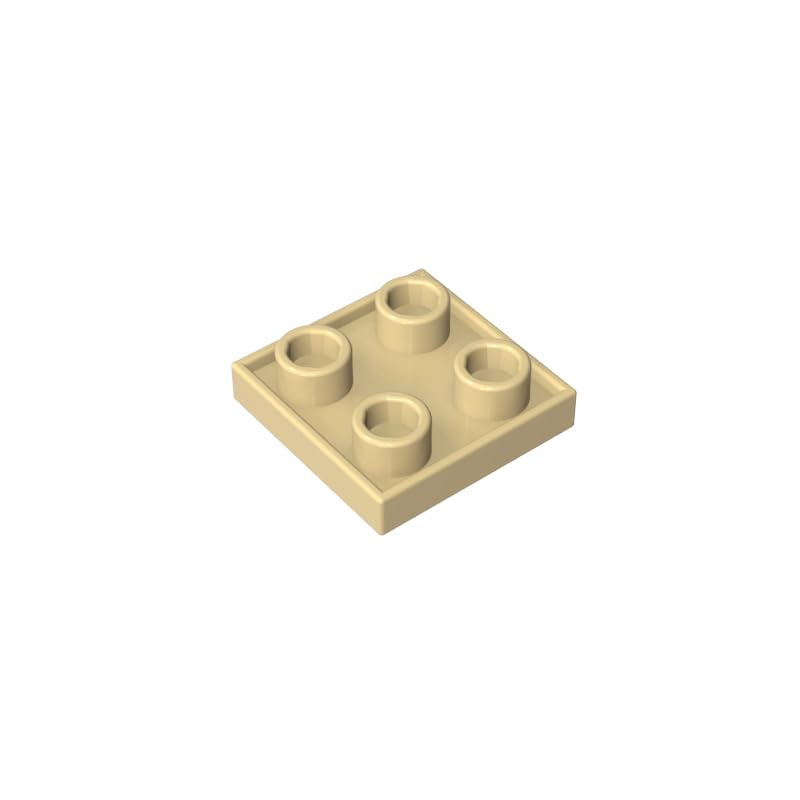 XYEIUGO GDS-90248 2x2 Double-Sided Plate, Tan, 50 PCS