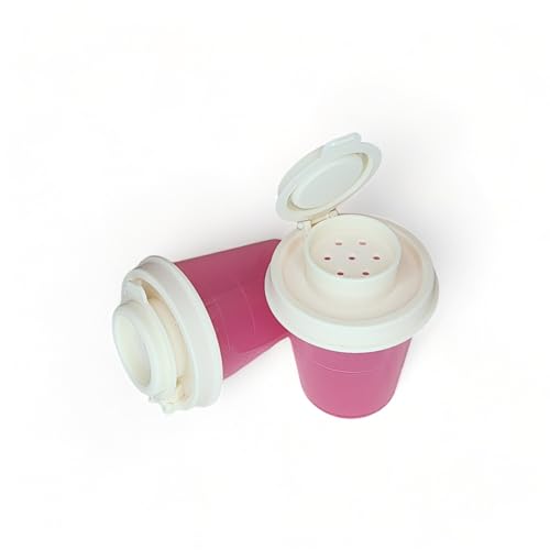 Mini salière et poivrière Tupperware rose de 59 ml pour table - 4