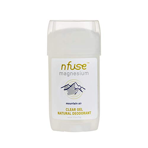nfuse Natural Magnesium Gel Deodorant - Magnesium Delivery Technology - Pure Magnesium U.S.P. - Aromatherapeutic Essential Oils - Mountain Air: Peak Performance