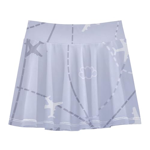 Tennis Skirts for Girls with Shorts Flowy Little Girls Golf Skirt Pleated Skirt for Kids with Pockets