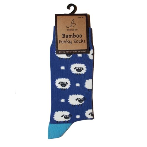 Image of Bartleby Ladies Funky Bamboo Socks - Woolly Sheep