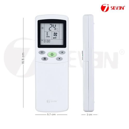 Image of 7SEVEN Compatible with Lloyd AC Remote Control ZH /TY-01 Model 162 Suitable for Split and Window 1 1.5 2 Ton Air Conditioner Remote - Match Each Keys Exactly to Replicate Genuine Remote Function