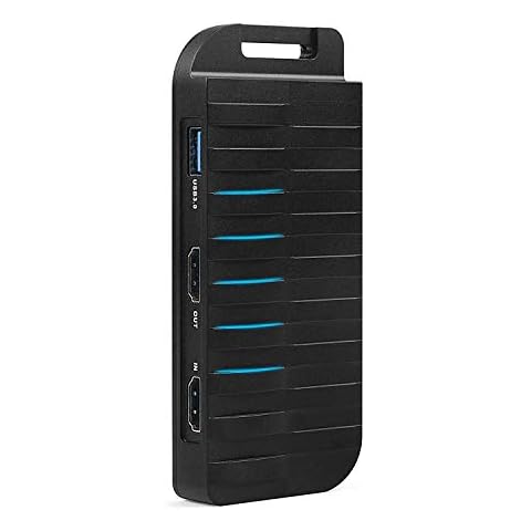 TreasLin Game Capture Card USB3.0, 4K 30FPS HD Video Capture with 3.5mm Mic-in,HDMI loopout,supports PS4 Xbox,Nintendo Switch, Mac, Window7/8/10 OBS Xsplit, Gaming,Recording and Live Streaming,TSV323 Cover