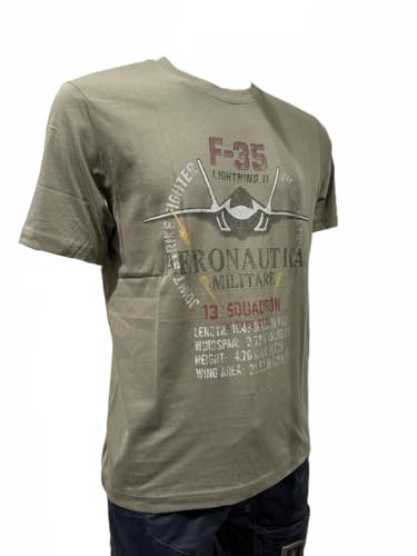 T-shirt Aeronautica Militare F-35 TS2536 homme en maille de coton premium