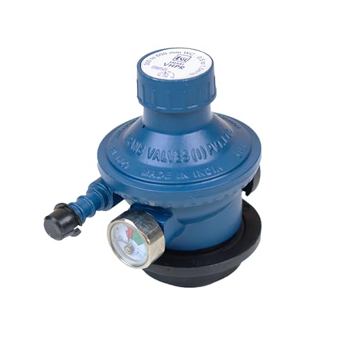 Image of INUS Kitchen Commercial Gas Saving Regulator, Fuel Efficient, Adjustable Flame & Gas Level Indicator, Imported Korean Zinc, Fire & Child Safe, Multipoint Holding, Commercial Use Only