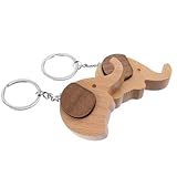 Porte-clés support pour téléphone portable – fabriqué en bois dur pour une utilisation durable
