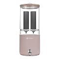 FACHIOO Gravity-Fed Water Filter System, Glass Water Purifier Countertop with 2 Filters, 2.25 Gallon