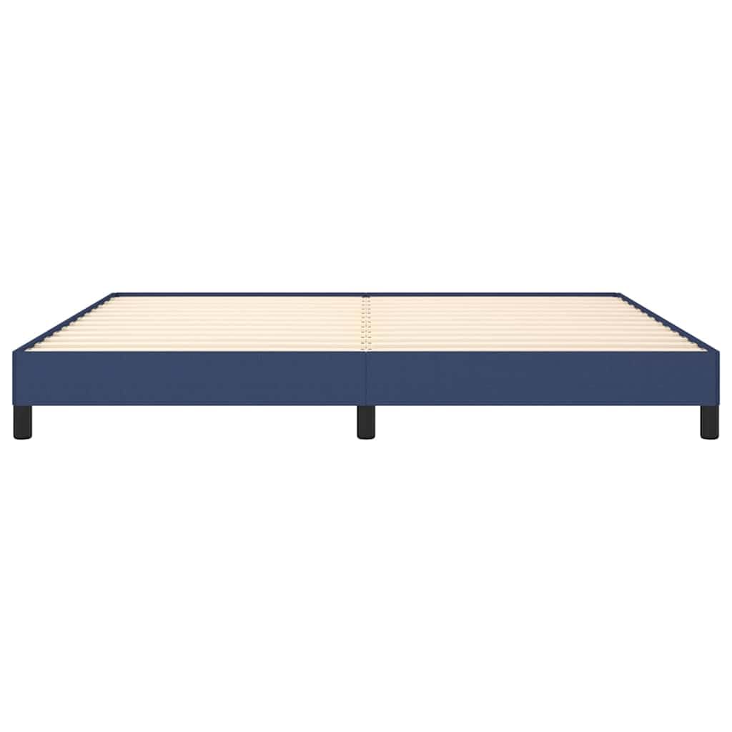Giroletto Matrimoniale 200x200 cm Struttura Letto in Tessuto Blu