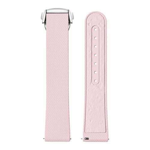 Omega X Swatch MoonSwatch 20mm FKM NCbN[X Y fB[X jo[TpvohANZT[ɑΉ(Pink-Silver buckle)