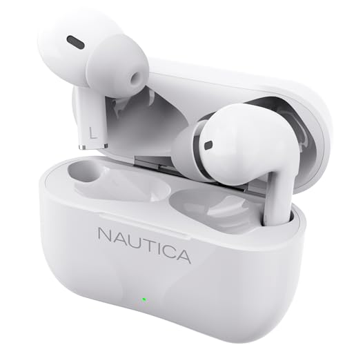 NAUTICA Bluetooth Earbuds, 6 Hours Playtime, Bluetooth 5.1, Hands-Free Stereo