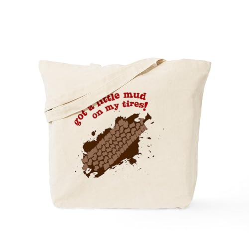 CafePress Mud On My Tires Canvas Tote Bag