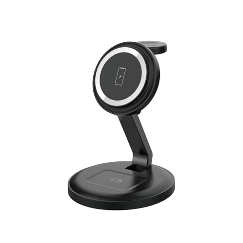 Soporte de carga 3 en 1 con estructura plegable y base de 15W 6