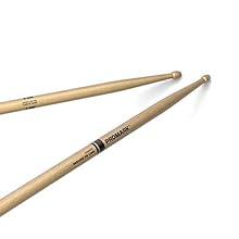 Hickory is the most popular wood choice for drumsticks due to its resilience, responsiveness, durability, and classic feel Length: 16 1/2" Diameter: .595" (5B) Rebound taper optimizes finesse and agility. The reinvented Acorn tip provides a larger sw...