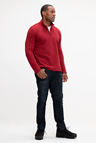 DEVOPS Men's Long Sleeve Fleece Jacket Quarter-zip3