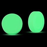 Hezudiay 2 Stück Im Dunkeln Leuchtender Hockeyball, Eishockey-Puck Leuchtender, Hockeypucks, Leuchtende Grüne Sport-Dodgeballs, Partyzubehör Für Indoor-Outdoor-Rollhockeyspiele