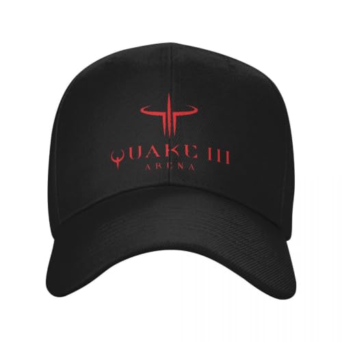 Casquette de baseball Quake 3 pour homme avec visière réglable et coupe ample