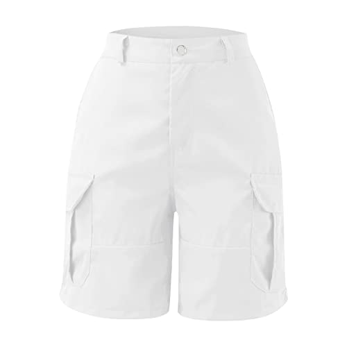 Daygeve Short cargo feminino casual de caminhada com bolsos shorts atléticos de golfe de verão short