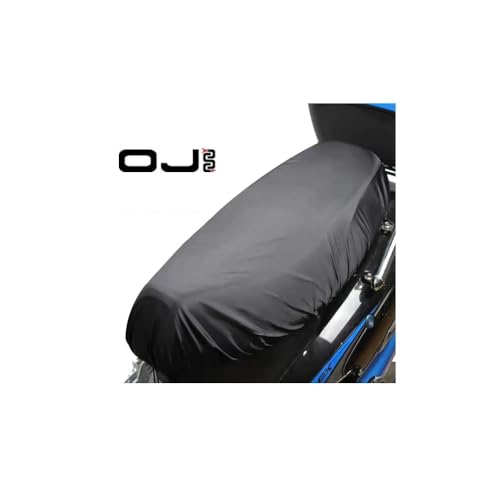 Couvre-selle imperméable pour moto, scooter, housse de protection, selle OJ taille XL compatible avec Aprilia RC 250, couverture anti-pluie pour selle 145 x 105 cm, coque noire – vue 2