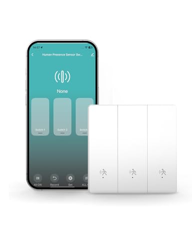 Détecteur de mouvement Zigbee pour interrupteur radar encastré illuminant vos couloirs la nuit