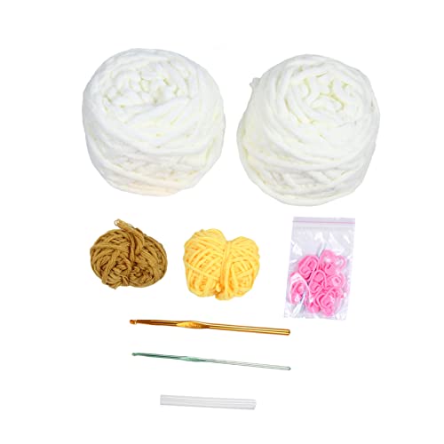 OSALADI 1 Set DIY Knitting Kit Portable Storage Bag for Yarn Crochet Hooks Durable Material for Crafting Present Making Attractive Handbag Design